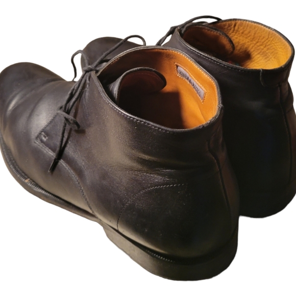 Vince Camuto Black Leather Chukka Boot Dress Shoe Size 13/Men\'s Ankle Boots 90s